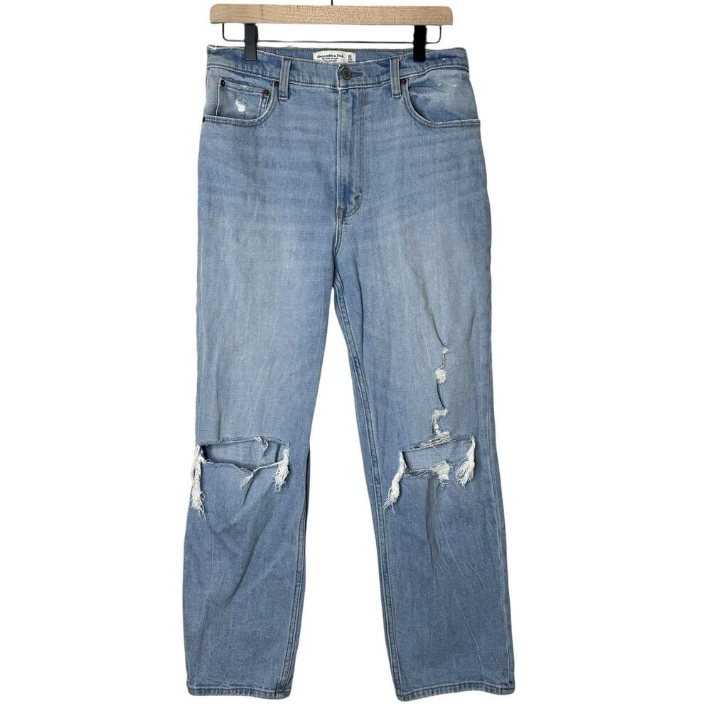 Abercrombie & Fitch Womens The Ankle Straight Ultra High Rise Jeans Sz 30/10